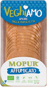 Vegan product A'LA mopur smoked sausage ORGANIC 90 g - VEGHIAMO